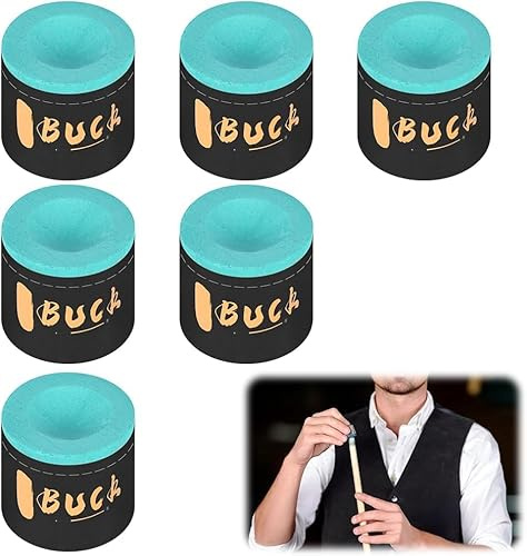flintronic 6 Pezzi Gessetti da Biliardo, Gessetti da Biliardo e Snooker Professionale, Pool Cue Cubes Antiscivolo, Accessori per Tavolo da Biliardi per Appassionati e Professionisti(Verde)