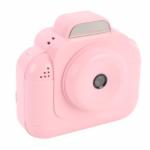 Instant Print Camera för Barn, 2,4 Tum Skärm 48MP Foto Instant Camera, 6x Digital Zoom 1080p HD Digital Videokamera för 4 5 6 7 8 9 10 år Gammal (Rosett)