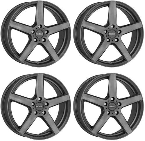 4x Dezent Felgen TY graphite 7.0Jx17 ET50 5x114.3 kompatibel mit Mazda 3 5 6 Cx-3 Cx-5 Cx-7 Mx-5 RX8