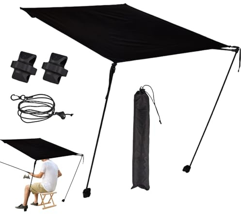 Sonnendach, UV-Schutz, faltbar, für Stühle, Camping, Outdoor, robust, tragbar, für Sport, Picknick, Angeln, Wandern, Reisen