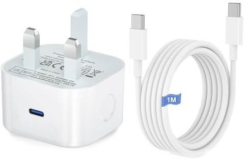 iPad Charger USB C,25W New Apple i Pad Type C Cable and Plug Fast Charge for iPad Pro 12.9 11 13 inch 4th 5th 6th M4 2024 Generation/Air 10.9 inch 5th Gen M2 M3/Mini 6 A17 Pro/Pad 10th A16 11th 2025