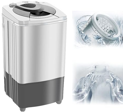 Spin Dryer Machine - Energy Saving Washer for Apartments, Dorms, RVs, and Boats - Compact and Efficient Laundry Solution
