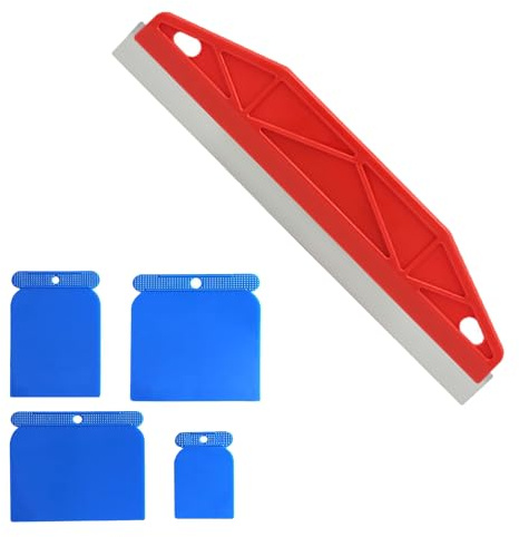 Cutting in Tools for Painting, 12 Edge Cutting in Tool with 4Pcs Plastic Scrapers, Paint Cutting in Tool, Paint Shield for Skirting Boards Carpet Scraping Smearing Protection