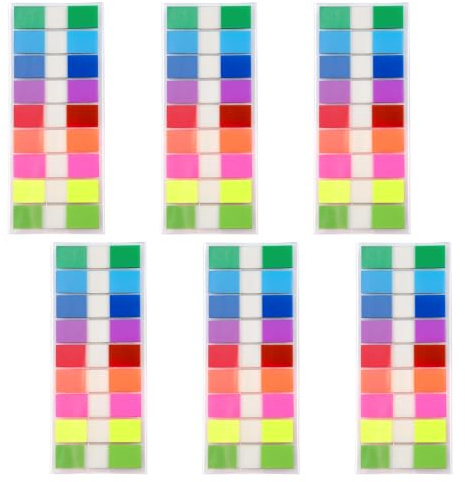 1080 Stück Haftstreifen Seitenmarker Haftnotizen Klebezettel | Klebezettel Klein Page Marker Transparent Beschreibbar für Schreibwaren Aesthetic Studieren Büro Lesezeichen Schulplaner Memo