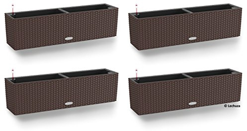 Lechuza -4er-Set Balconera Cottage 80, All-in-One Set, Mokka, 4er-Set