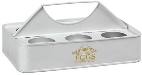 BigBuy Cooking S1124454 Coquetier blanc, plastique