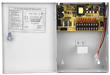 12V 10A Zugangskontroll-Netzteilbox, USV PWM-Backup-Batteriebox mit verzögerter Ausschaltfunktion, Netzteil-Schaltbox