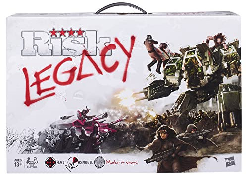 Hasbro Gaming F3156 Risiko Avalon Hill Risk Legacy Strategy Tischspiel, immersives Narratives Brettspiel für Kinder ab 13 Jahren, 3-5 Spieler, Mehrfarbig