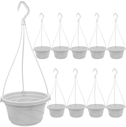 Hemoton 10 Stücke Hängeampeln Blumenampel Hängend Außen Hängender Blumentopf Hängepflanze Topf Aufhänger Balkon Pflanzentopf Hängeampel Ranke Pflanzen Halter