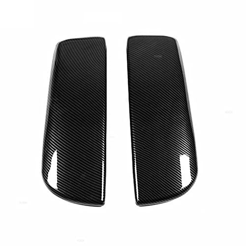 TOTMOX Lot de 2 housses de protection pour accoudoir en fibre de carbone ABS pour BMW X5 E70 2007-2013 X6 E71 2008-2014 Noir