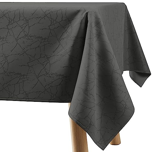 Filumi Tischdecke 100x100 cm Grau Abwaschbar Für Indoor Outdoor Marmormuster Manil