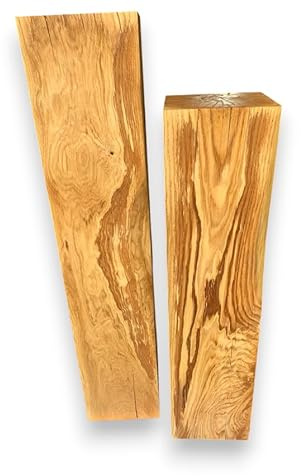 Bloques de roble, bloques de madera maciza de roble 25x25x...cm, columnas de roble, bloques decorativos aceitados, decoración de madera para el hogar, producto natural, estilo rústico, artesanía