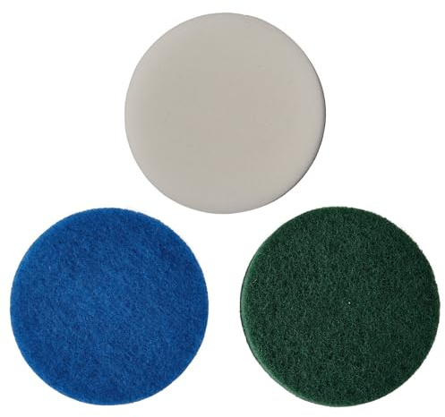 Einhell Original Reinigungspad-Set, 6-tlg. | für Akku-Oberflächenbürste PICOBELLA 18/90 | Melaminpad | Mikrofaserpad | Küchenpad