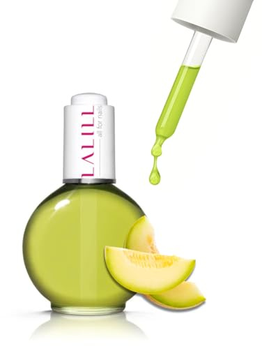 LALILL Olio per Cuticole 75ml - Olio Nutriente alla Melone - Trattamento per Unghie e Cuticole - Manicure SPA - Nail Art Mani - Vegan - Con Pipetta