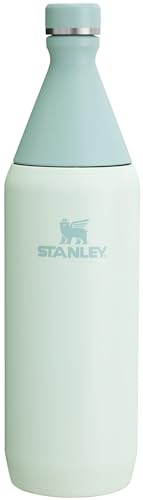 Stanley Bouteille fine toute la journée 34 oz | Couvercle de bouchon avec joint étanche | Design fin pour les voyages et la salle de sport | Acier inoxydable isotherme | Sans BPA | Brume