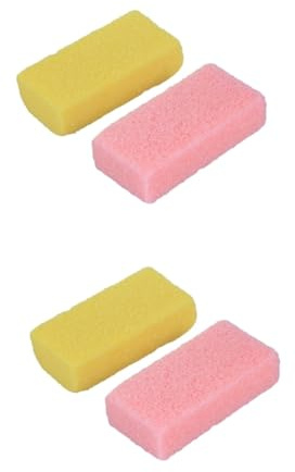 Healeved 4stücke Fußpflege Exfoliator Pumice Stone Für Pediküre Hornhautentferner Natürlicher Stein Zum Entfernen Abgestorbener Haut Für Weiche Füße Zufällige Farbe