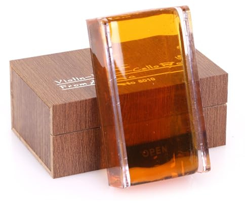 Violine Kolophonium Block - Violine Instrument Zubehör - Natürlich Sicher | Leicht Violine Zubehör Kolophonium Für Violine Viola, Gelb Für Musikliebhaber