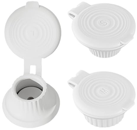 Inverted Bottle Cap | 3X Protective Flip-Up Set | Sealed Shampoo Upside Down Bottle Caps for Lotions, Shampoos