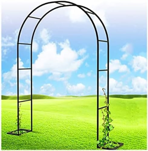 Arco de rosas de metal para jardín, pérgola, cenador para plantas trepadoras, arco decorativo de boda, 180 x 220 cm, amplia gama, sensacional decoración al aire libre