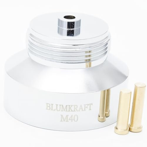 BLUMKRAFT - Adaptador de metal para radiadores OVENTROP y PRUSS M40 x1.5 (prototipo) a M30 x 1.5 para termostato/cabeza termostática M30x1.5 macho