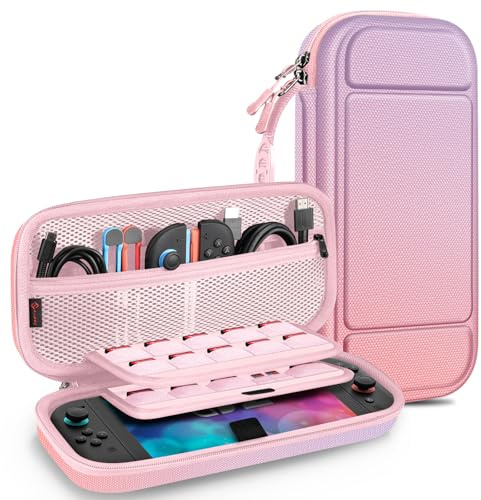 FINTIE Shockproof Carrying Case for Nintendo Switch 2 (2025), Fantasy Ombre | Hard Shell Protective Cover, Portable Travel Bag, with Game Card Slots & Inner Pocket for Accessories