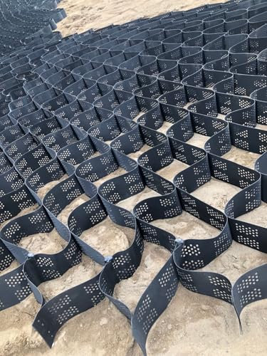 Stabilisateur de Gravier Grille Géo Géogrille Évolutive De 10 Cm D'épaisseur Pour Mur De Soutènement, Contrôle De L'érosion De La Grille De Pente/stabilisateur De Voie De Grille De Gravier Au Sol Avec
