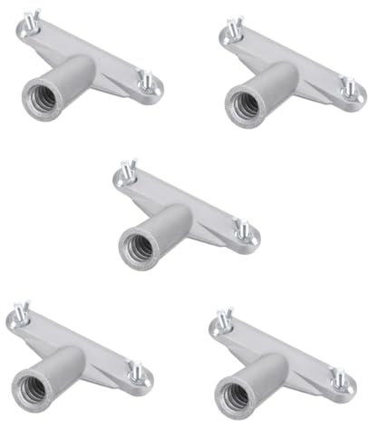 Homoyoyo 5pcs Telescopic Pole Adapter Extension Pole Connector Broom Handle Threaded Adapter Easy Installation
