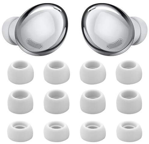 Ersatz-Ohrstöpsel aus Silikon, 6 Paar, S/M/L, 3 Größen, kompatibel mit Samsung Galaxy Buds Pro Kopfhörer-Ohrstöpseln (Weiß)