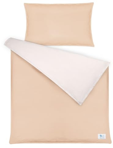 lulumoon Biancheria da letto per bambini 100 x 135 cm con federa 40 x 60: set di biancheria da letto per bambini in jersey di cotone Oeko-Tex – morbido e altamente elastico – 4 stagioni per bambini in
