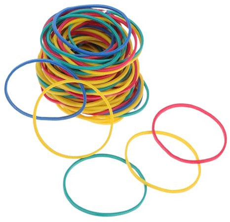 SHINEOFI 400 Pezzi Elastici in Gomma Assortiti, Alta Elasticità, Riutilizzabili, per Ufficio, Industria e Lavori Creativi