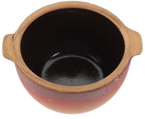 FIXOSHEE Casseruola Terracotta per Noodles e Stufati Design Orecchie Doppie Utensile per Cucina