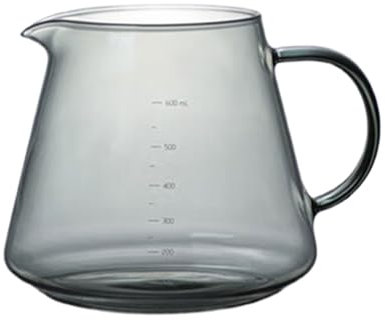 Vetro borosilicato alto versa sopra le pentole di condivisione del caffè con tazza filtro graduato Clear Coffee Filter Pots Drinkware