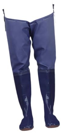 YEJBBUC Cuissardes de pêche pour homme et femme - Bottes de pluie de jardinage et de chasse - 37 - Bleu, Bleu 37, ^