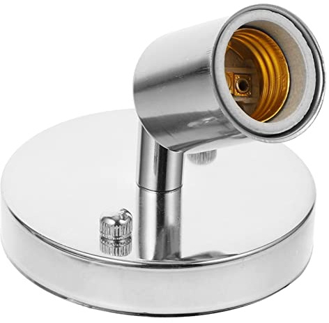 Douille D'ampoule Rotative E27 en Fer, Design à 180° pour Remplacement
