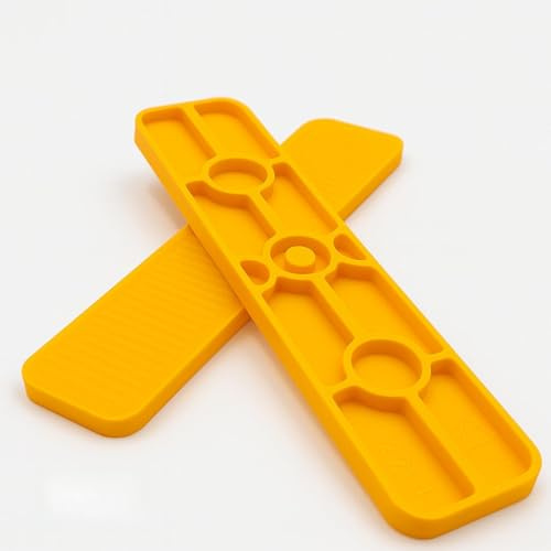 BTS Abstandshalter, Unterlegplatten, Distanzklötze, Verglasungsklötze aus Kunststoff | 100mm x 22mm x 1mm-6mm | Made in Germany | 200 Stück (4 x 22 x 100 mm)