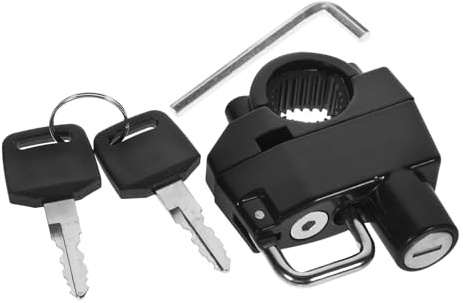 Gatuida Candado para Casco de Motocicleta de Aleación de Aluminio Antirrobo Seguro y Resistente y Ligero Compatible con Varios Modelos Cascos Protección Eficaz contra Pérdidas y Robos