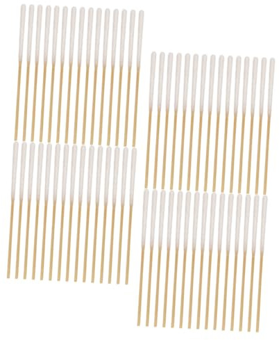 Alipis 60 pezzi Cotton Fioc Spessi per Trucco e Pulizia Orecchie Bastoncini Cotone Assorbenti e Resistenti per Uso Quotidiano e Cura Personale