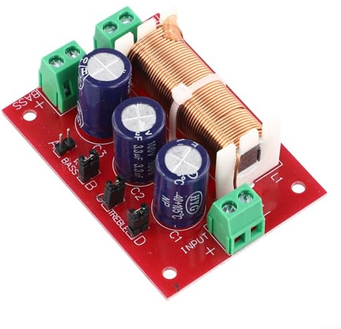 400 W Lautsprecher-Frequenzweiche 1 Stück 2-Wege-Audio-Frequenzteiler mit Hochtöner-Bassfilter für einstellbare Klangausgabe und Kupfermaterialkonstruktion, Business & Industrial Einsatz