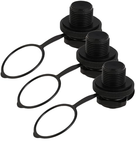 HOODANCOS 3 Pezzi Valvola Vite per Materasso ad Aria Tappo Spirale Valvola Gonfiabile Antiperdita Rapida per Barche Kayak Piscine e Gommoni