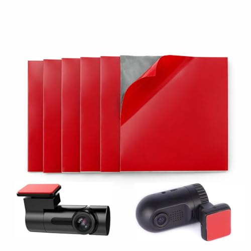 Trifletopia Dash Cam Sticky Pads Heavy Duty – 8 Pcs Double Sided Adhesive Pads for Windscreen and Dashboard – Heat Resistant Mount Tape for Car Camera GPS Holders – Cuttable 70 x 70 mm