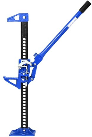GarveeHome 3 Ton Steel Farm Jack, 6600 lbs Capacity Ratchet Off-Road Multi-Functional Trolley Jack, Heavy Duty Agricultural Jack, Car Lift, High Lift Jack, Blue