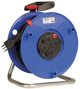 ABC TOOLS E 1066 2050 Avvolgicavi per uso industriale AVVOLG.3 PRESE 10/16A+SCH 50 m, Multicolore