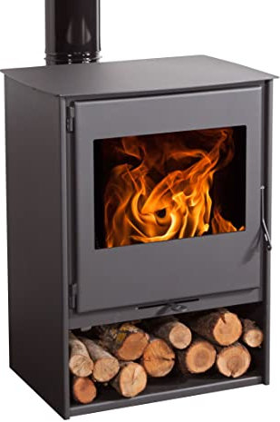 Estufa de leña Eco Design Milano Titanium