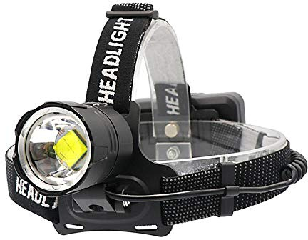 PROFORUS Brightest Headlamp Rechargeable, 20000 Lumens XHP70 LED Headlamp Flashlight High Lumens Headlight Zoomable High Powered Head Torch with 3 x Batteries for Caving Working Fishing