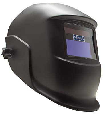 Scheppach Automatik Schweißhelm AWH380 - Solar Sensor | Schweißermaske Schweißschutz | automatische & regelbare Verdunklung | Solarzelle mit Akku | Sichtfeld 92x42 mm | Hell-Dunkel <0,7ms