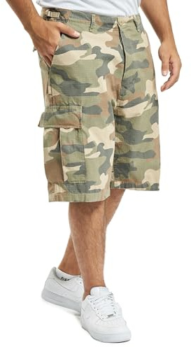 Brandit BDU Ripstop Shorts, Color: li.woodlan, Size: L