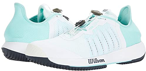 WILSON Dam KAOS Quick W tennisskor, Vit Aruba blå yttre rymden, 38 EU