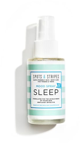Spots & Stripes Mood Spray in Sleep, 50ml, 99% Natural Aromatherapy Spray, Sweet Dreams in a Bottle, Helps to Calm Anxious Minds and Relax Tired Bodies, Alcohol-Free