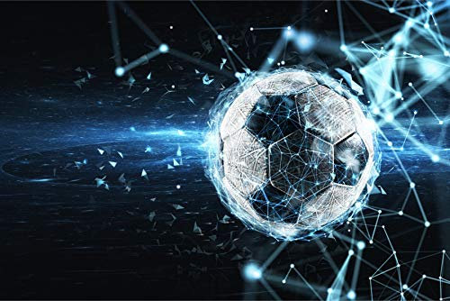 Muralo Vlies Fototapete 208x146 Wohnzimmer Fußball Modern 3D Moderne Tapete Schlafzimmer Wandbilder Wandtapete Wandtattoo XXL Br. 208 cm x Hö. 146 cm