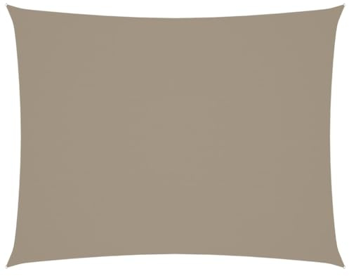 vidaXL Sunshade Sail 4x5m Taupe - UV-Protected, Water-Resistant Canopy for Gardens/Terraces/Playgrounds